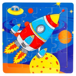 3D деревянные пазлы для детей Детские игрушки Красочные планеты и ракеты игрушки для детские игрушки развивающие Puzles