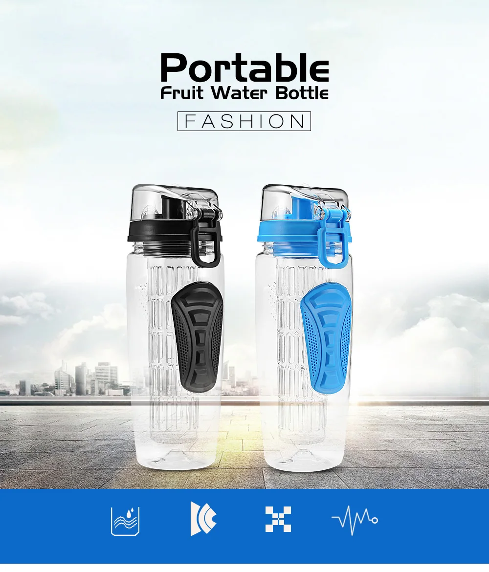 Portable Fruit Water Bottle Space Cup for Outdoor Sports