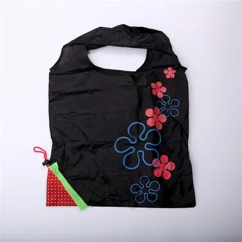 

Portable Eco Recycle Reusable Supermarket Shopping Bag Casual Floral Print Waterproof Nylon Shopping Bags Handbag Tote Pouch Bag