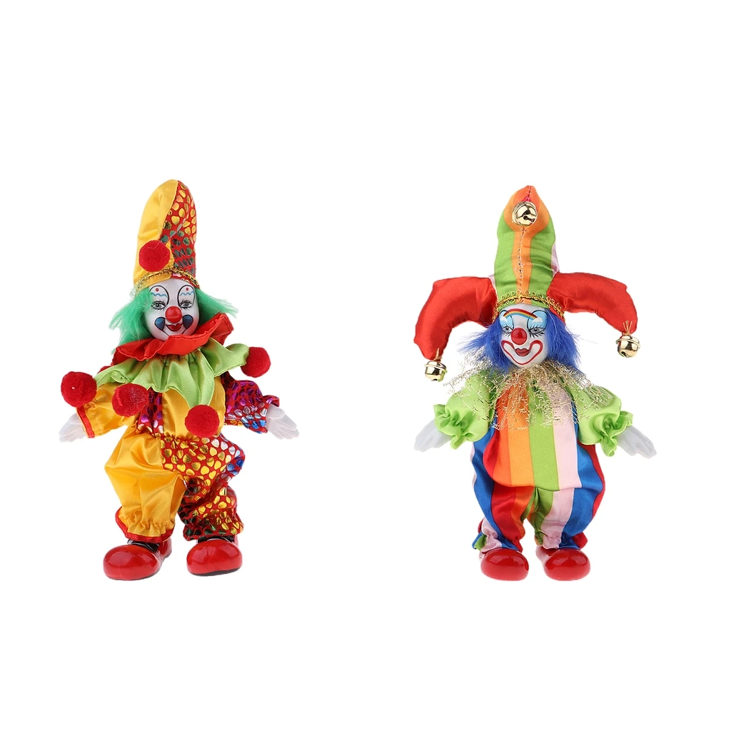 2pcs 6inch Figure Halloween Decoration Clown Man Doll for Christmas, Birthday Gift