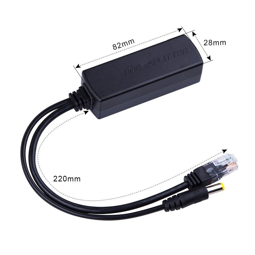 Cdycam IEEE 802.3af/802.3AT Gigabit активный сплиттер PoE Power Over Ethernet 48V to 12V 1A 2A 10/100/1000Mbps|Коробки