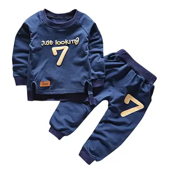 

Autumn Children Clothes Sets Baby Boys Girls Warm Long Sleeve Sweaters+Pants Fashion Kids Clothes Sports Suit for Girls