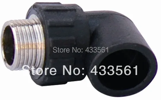 

PE /Steel standard connector 13663.2-2005 Male thread elbow 90deg DN25X3/4 " for pipeline fuse floor heating thermal collection