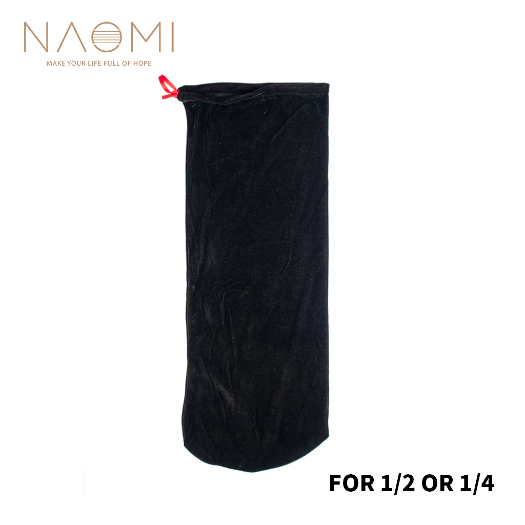 

NAOMI Violin Bag Satin Fabric Violin Bag For 1/4 1/2 Violin Fiddle Protective Bag Violin Parts Accessories Black New