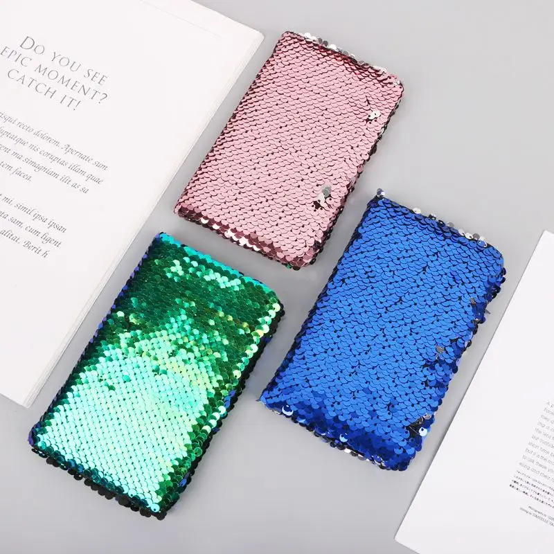 Sequins Diary Notebook Paper Glitter Notepad School Office Supply Stationery New 