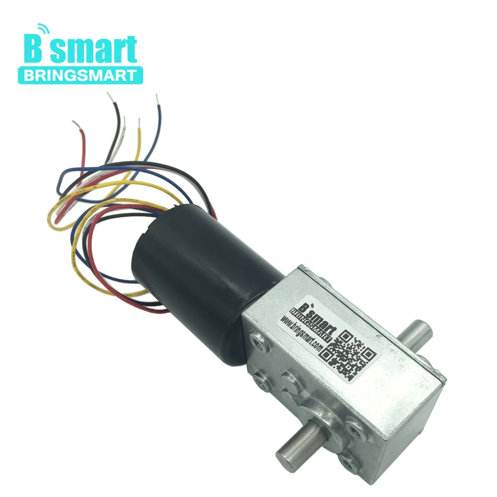 

Bringsmart 24V 12V Electric Motor 8-470RPM 2.5-60KG High Torque Worm Gearbox DC Brushless Motor Reversed Self Lock 5840-3650S