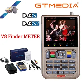 

FREESAT/GTMEDIA V8 Finder Meter 3.5"LCD DVB-S2/S2X Digital Satellite Finder High Definition H.265 And 3000mAh Battery Sat Finder