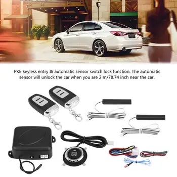 

9Pcs Universal Car SUV Alarm System Security Keyless Entry Push Button Remote Starter