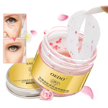 

Rose Peptide Firming Eye Mask Remove Dark Circle Moist Bright Clear Eye Anti-Puffiness Whitening Eye Care Anti-Aging Cream TSLM1