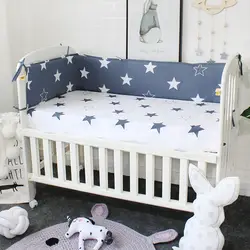 Детские бамперы в кроватку для новорожденных хлопок белье Cot бампер детская кровать протектор костыль в кроватку 5 цветов 200 см длина