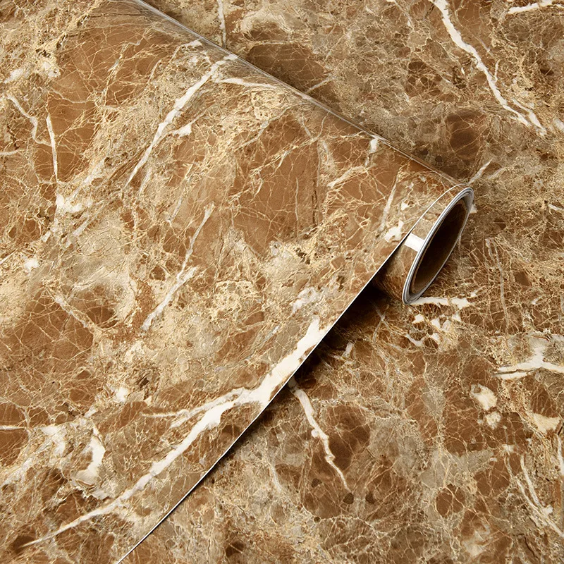 Marble Self-adhesive Paper Waterproof Pvc Kitchen Oil Wall Stickers Countertop 60x100 Cm Refurbished Paper