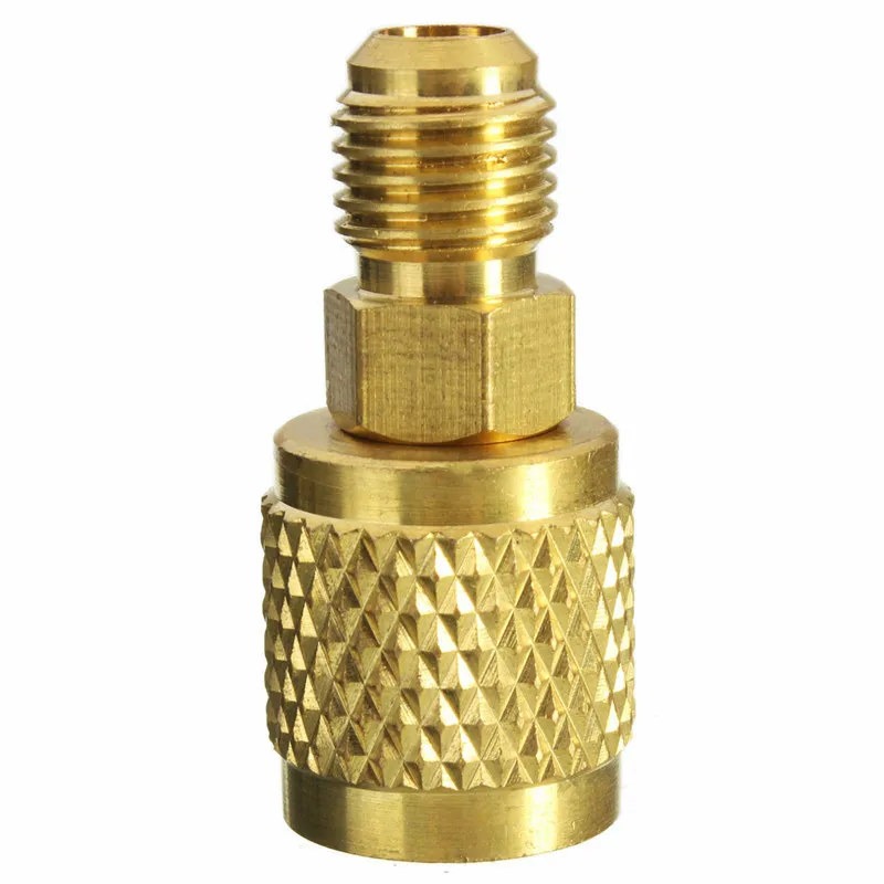 

1/4'' Male SAE x 5/16'' Female Low Loss SAE Straight Adapter Connector for R410a Mini Split HVAC System