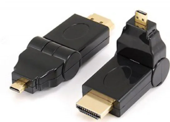 180 Degree Rotation 90 angle Micro D HDMI Male to Adapter Convertor | Компьютеры и офис