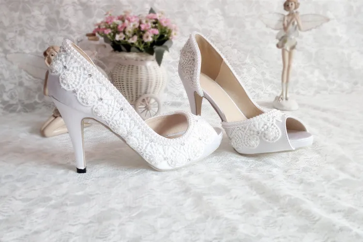 BaoYaFang/Новинка; белые женские свадебные туфли на шнуровке; женские туфли с ремешком на щиколотке; модная обувь; модельные туфли для невесты