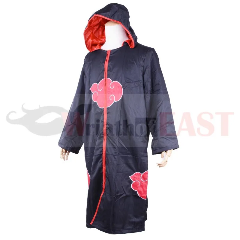 Halloween Costume: Akatsuki Cloak Uniform - Anime Naruto Uchiha Itachi Costume for Organization Members Cape Robe image 5