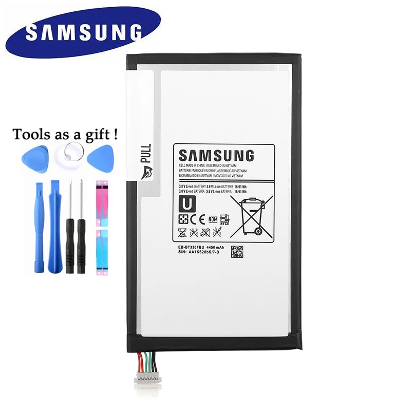 Samsung 4450 мА/ч, EB-BT330FBU EB-BT330FBE Замена Батарея для samsung Galaxy Tab 4 8,0 T330 T331 T335 SM-T330 SM-T331