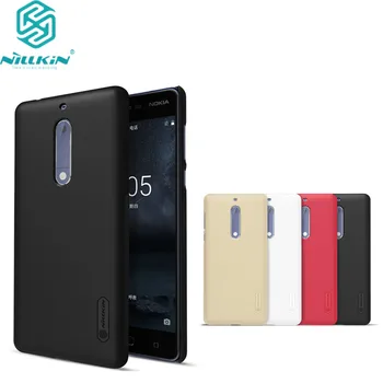 

10pcs/lot wholesale Nillkin Super Frosted Shield Case For Nokia 5 PC Hard Back Cover Case For Nokia5 case 5.2 inch