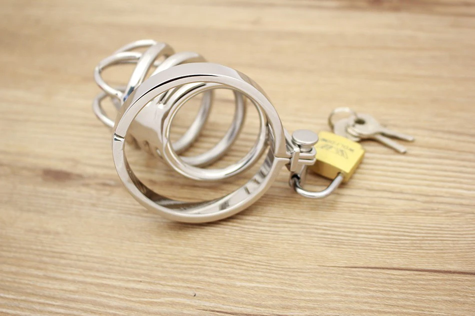 Male Chastity Device Stainless Steel Cock Short Cage Men's Virginity Lock, Small Chastity Belt Adult Game Sex Toys 9 Male Chastity Device Stainless Steel Cock Short Cage Men's Virginity Lock, Small Chastity Belt Adult Game Sex Toys 9