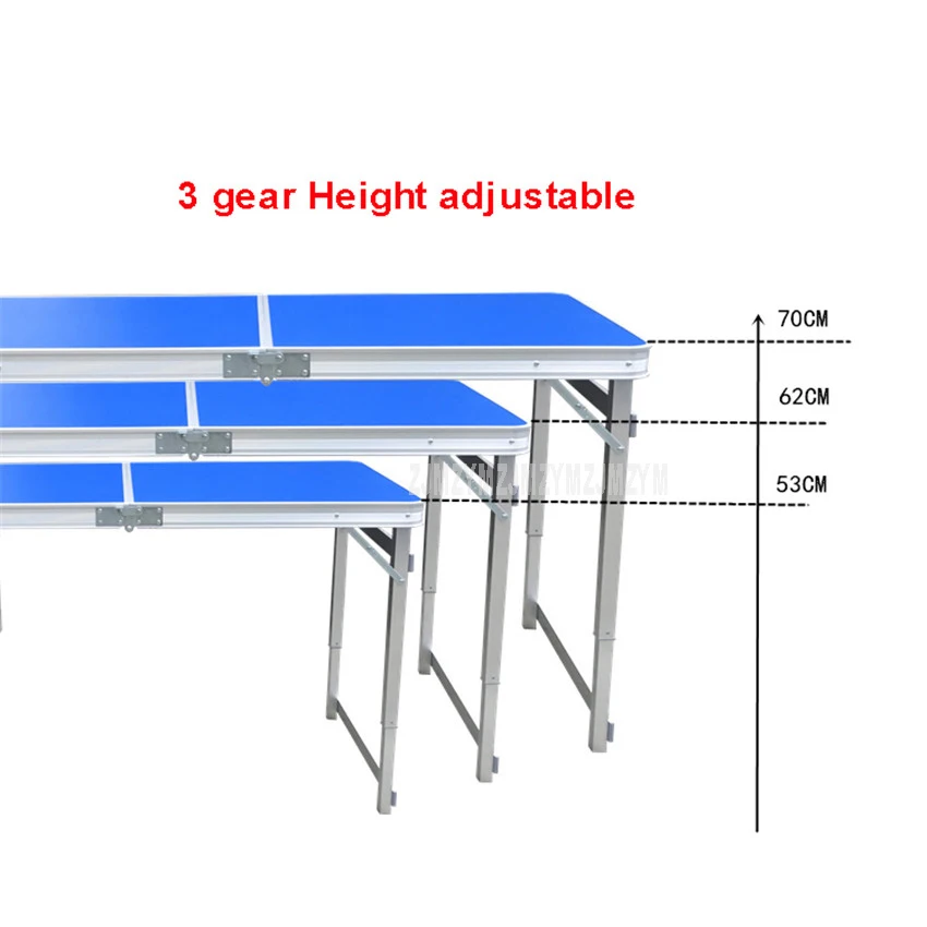 Mesa plegable al aire libre con piezas taburete de 4 piezas de aleación de aluminio de Camping impermeable ultraligero Durable Escritorio de mesa plegable 120 cm 60