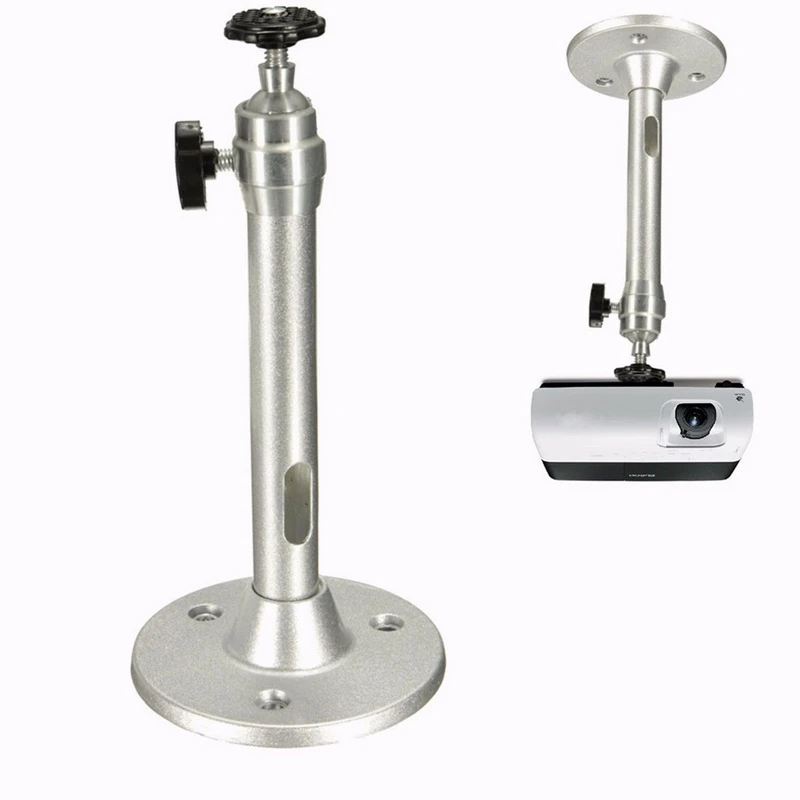 

18cm Projector Bracket Aluminum alloy+Plastic 360 Degree Adjustable Wall Ceiling Projector Metal Swivel Mount Holder Stand