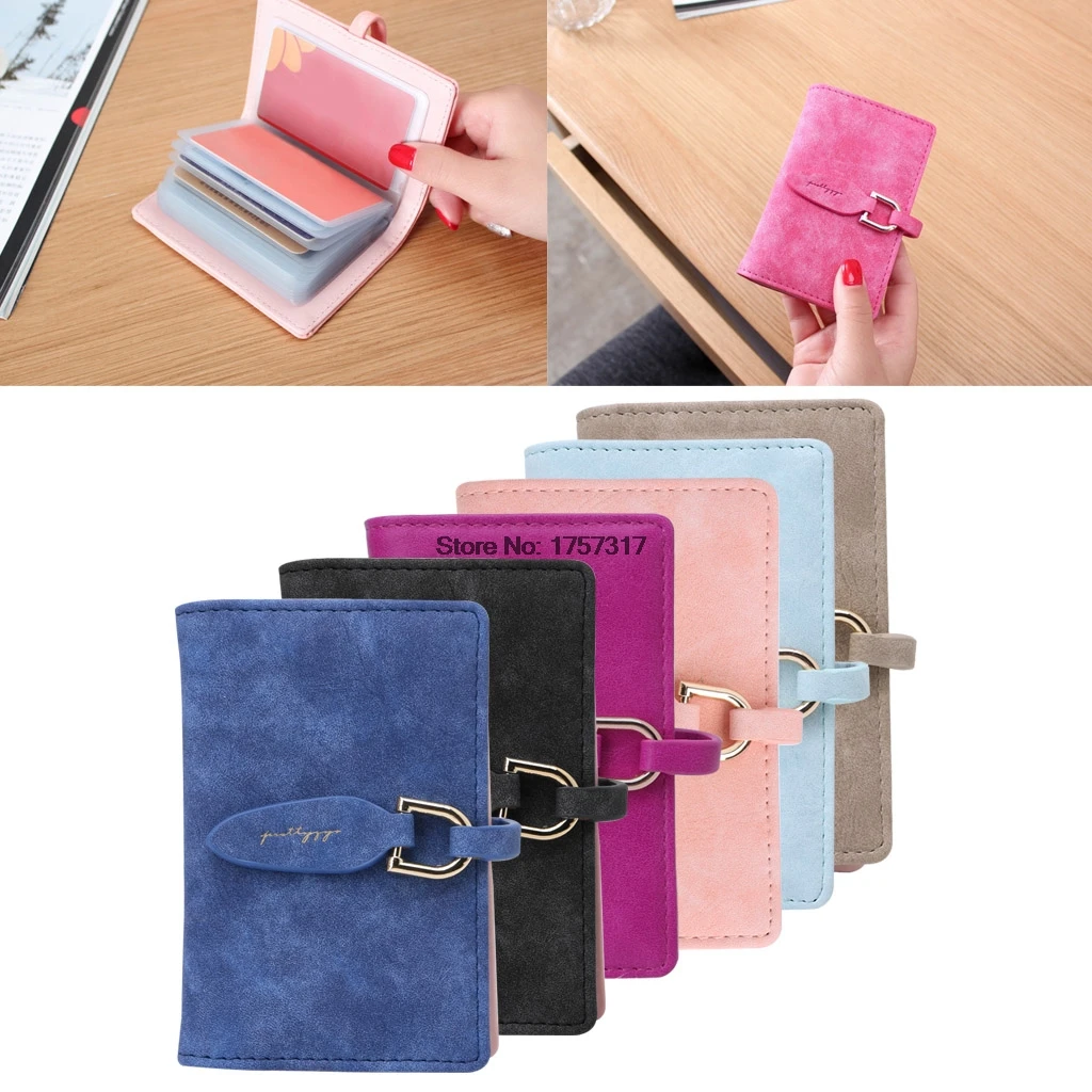 0 : Buy New 1Pc 20 Slots Women Lady Credit Card Holder Leaf PU Leather Wallet ID ...