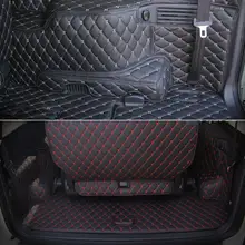 Роскошный кожаный коврик для багажника автомобиля для mitsubishi pajero Montero Shogun 2006- 2013 2012 2011 Автомобильные аксессуары