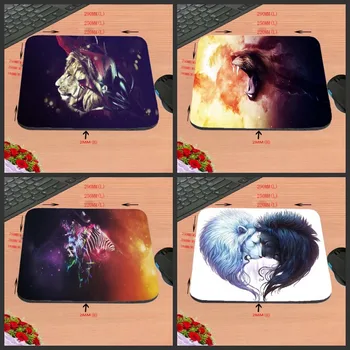 

Fierce Lion Art LOGO Games Antiskid Rectangular Computer Mouse Pad, Custom Size, Decorate Your Desk Design As A