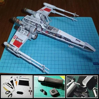 

Star Wars X WING X Fighter Airplane 3D Paper Model DIY Handmade Toy