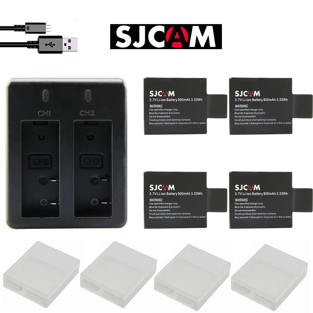 Батарейки SJCAM sj4000 eken H9 GIT-LB101 с зарядным устройством | Электроника