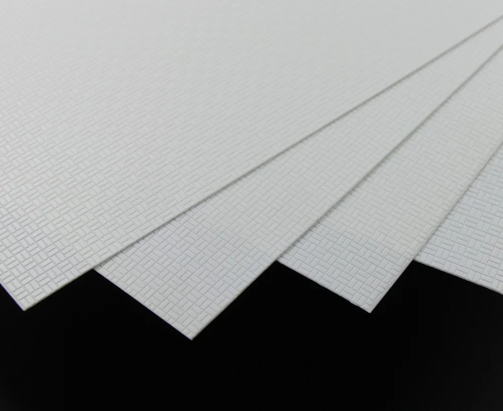 

ABS51 4pcs ABS Styrene Plasticard Wall Floor Brick Sheet 215mm x 300mm White Architectual