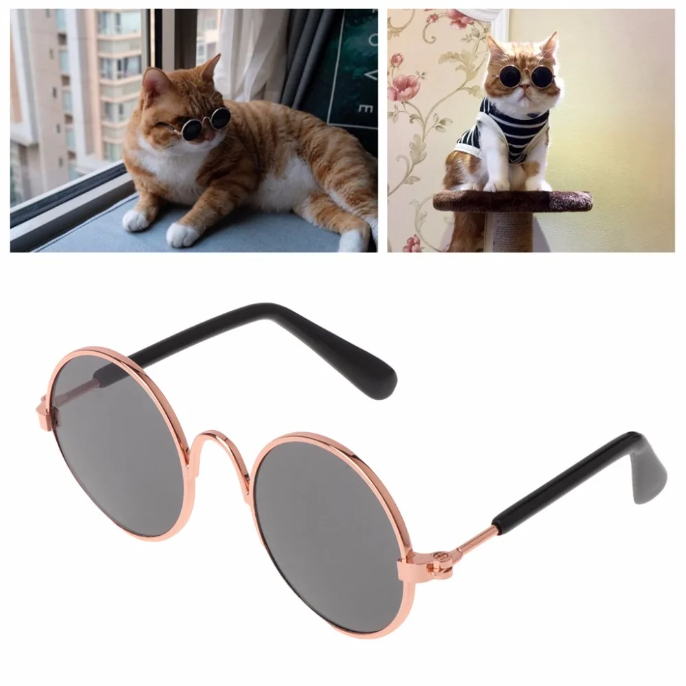 

Pet Glasses Costume Dog Cat Sunglasses Round Funny Fashion Props Dog Cat Supply Products Pet Puppy Teacher Cosplay Glasses C42