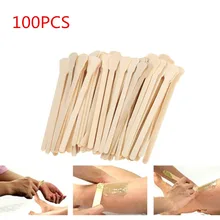 Нетоксичные одноразовые шт. 50 шт./100 шт. березовый деревянный воск шпатель язык Депрессор маска для лица удаление волос крем аппликатор для макияжа