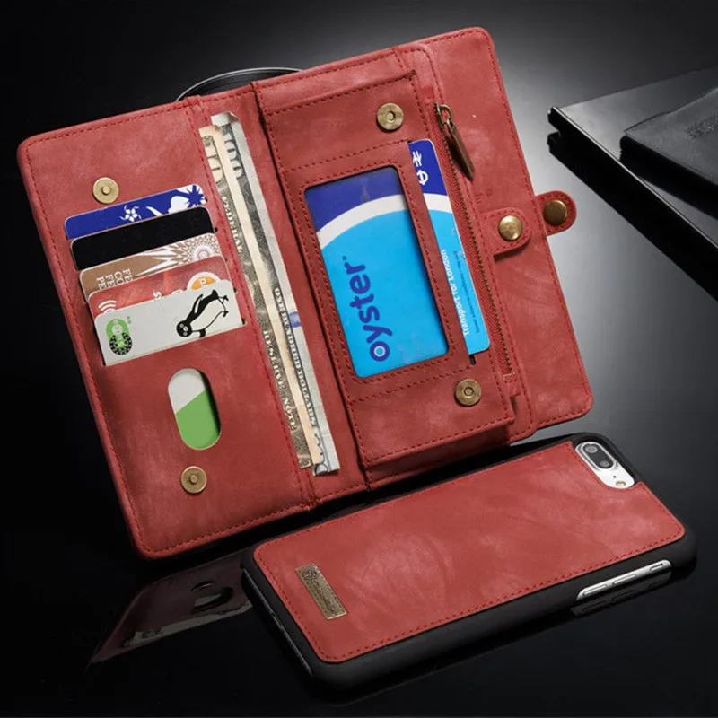 

For iPhone X 8 Plus 6 6S Plus 7 Plus Flip Anti-Knock Phone Protect Leather Purse Wallet Magnetic Suede Cover For Samsung S7 Edge