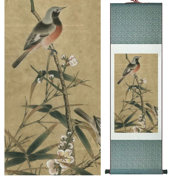 

Bird on the tree Birds painting Chinese traditional art painting home decoration paintings No.32202