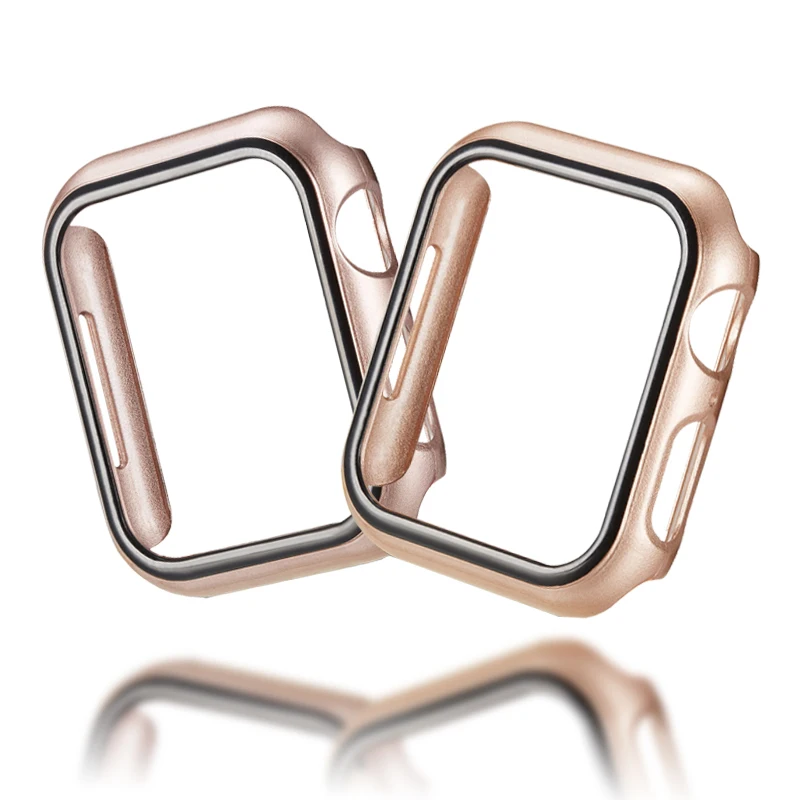 

PC Watch Cover Case For Apple Watch case 44/40mm Bumper Fall Resistance Frame Protective Shell For iwatch series 4 Accessories