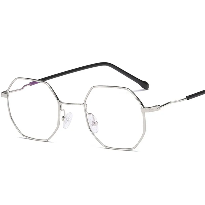 Cubojue polygon Frame Glasses Men Women Small Eyeglasses Frame Man