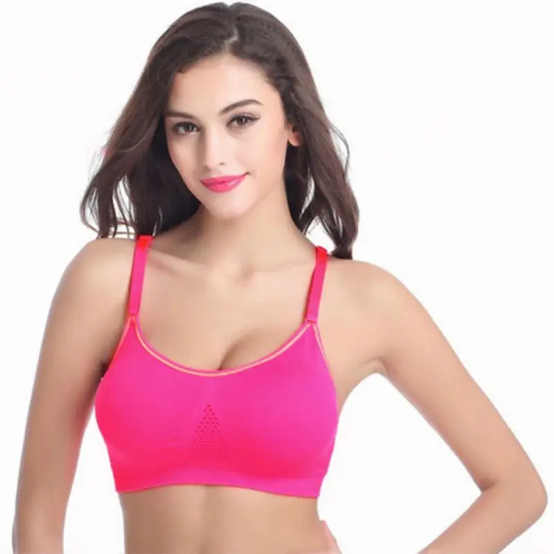 Buy Sexy Back Net Yarn Seamless Bra Breathable