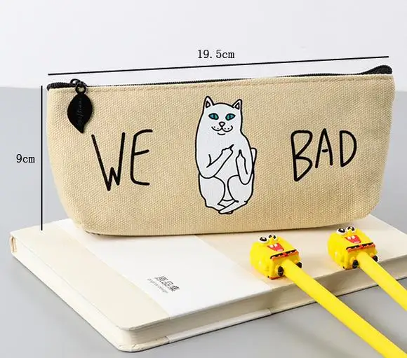 1 шт. чехол для карандашей с изображением Белых Кошек|cute pencil box|case schoolpencil case school |