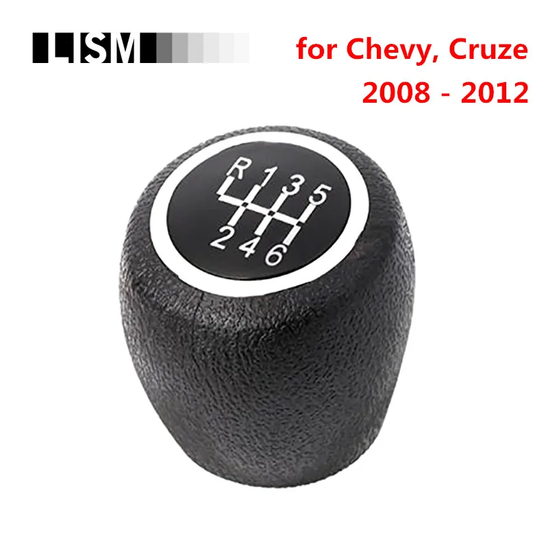 6 Speed Chromed MT Gear Shift Knob for Chevrolet Chevy Cruze 2008 2012