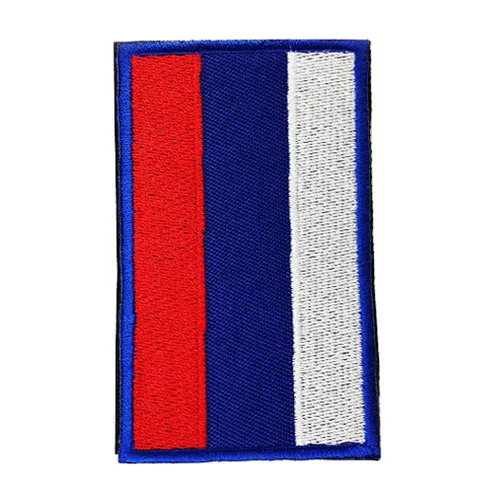 

SZS Hot National Flag Embroidery 3D Badge Patch Military Armband Backside Tactical Patches Russia