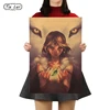 TIE LER Vintage Classic Cartoon Kraft Paper Poster Anime Movie Wall Sticker Bar Cafe Decorative Painting 50.5X35cm ► Photo 1/6