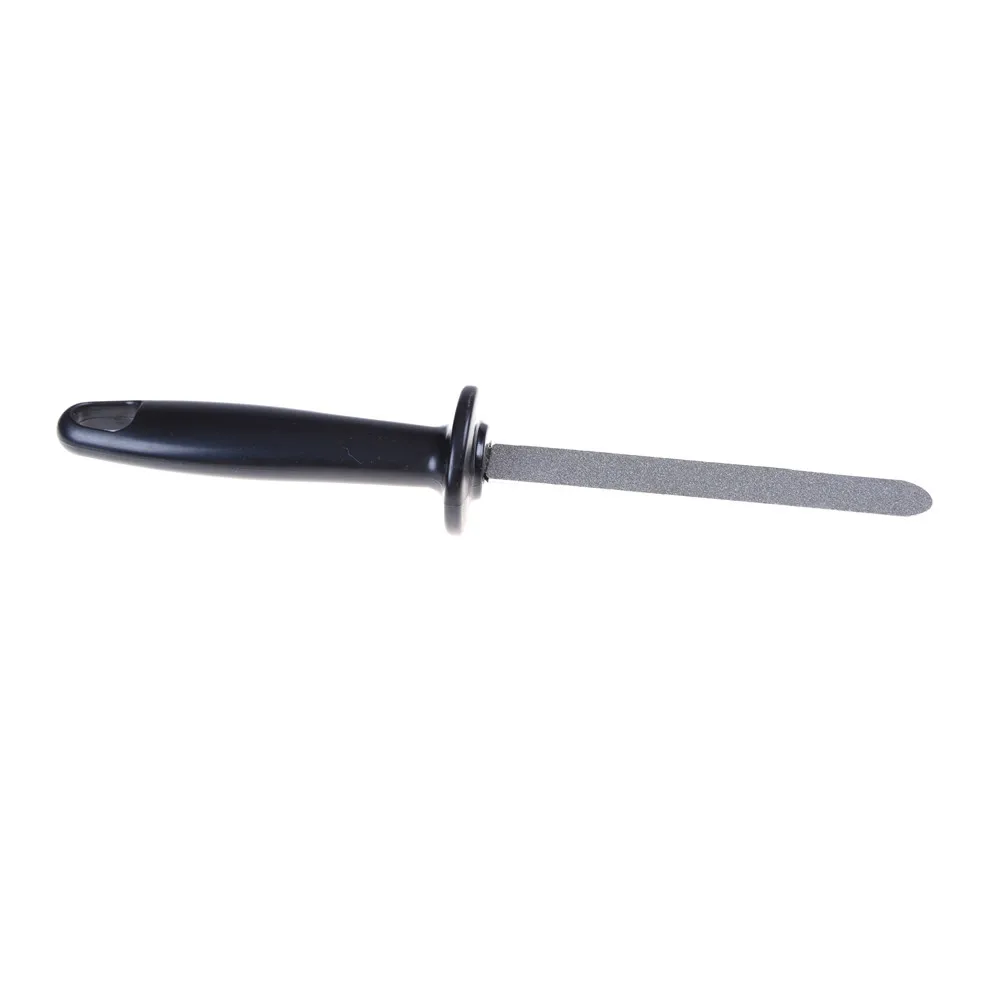 Алмазная точилка для ножей, сталь, овальная точилка, 400#, сталь, профессиональная точилка для ножей, точилка для ножей, стержень для заточки ножей, ручка ABS