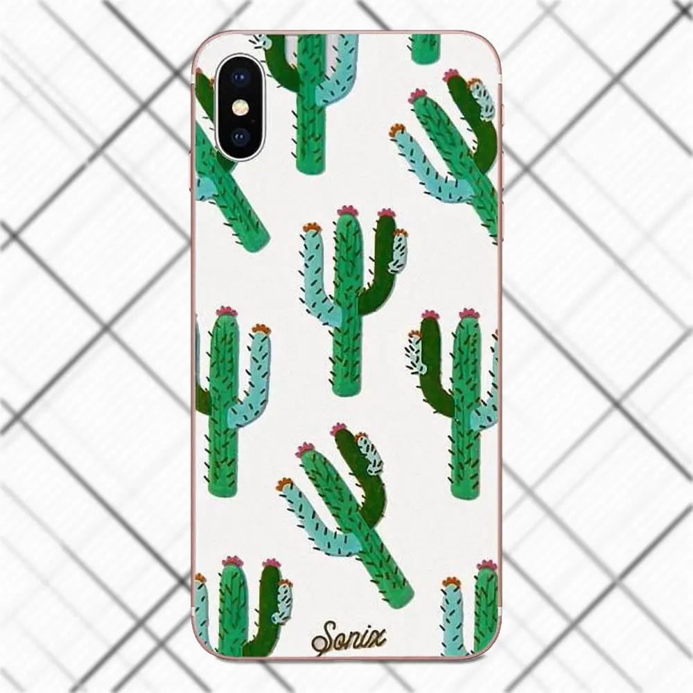 Tpwxnx тропический растения кактус банановые листья для iPhone X 4 4S 5 5C 5S SE 6 S 7 8 плюс