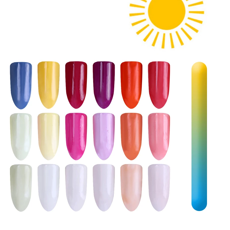 

Sunlight Sensitive Color Changing UV Light Photochromic Gel Polish Decoration Nail Art Glitter Powder Coating