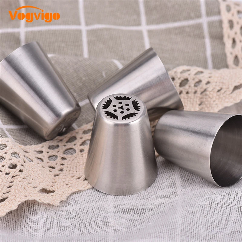 

VOGVIGO Russian Tulip Icing Piping Cake Decorating Baking Tools 1pcs Christmas Russian Nozzles Decoration Tips Christmas