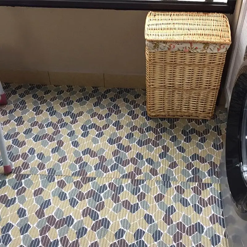 ПВХ пена водонепроницаемый нескользящий коврик для ванной комнаты кухонный коврик DIY пластиковый ковер с присоской ковер с алмазным узором балкон напольный коврик