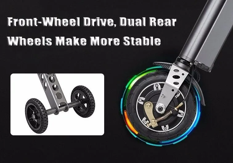 Discount 3 Wheel Foldable Electric Scooter Portable Mobility folding electric bike lithium battery bicycle electric bicycle 10