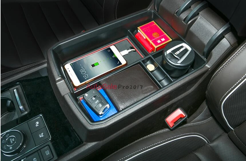 Пластиковая Внутренняя деталь 1 комплект для Volkswagen VW Atlas Teramont 2017 2018|car armrest storage