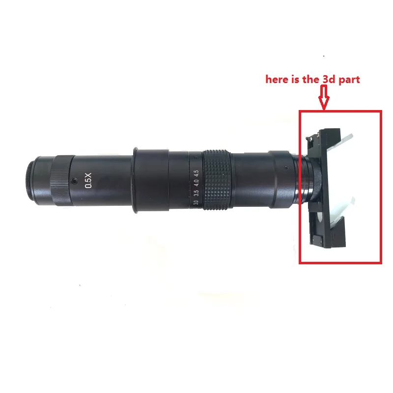  3D parts attachment for Adjustable Magnification Zoom C-mount Lens industrial smartphone repair