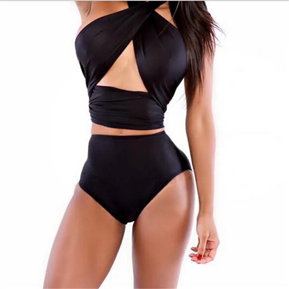 

Hot Sexy Push Up Bikini 2019 Cross Patchwork Women Swimwear Beach Swimsuit Bathing Suits Bikini Set